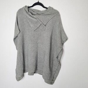 Belle France Sweater Vest Women Size S/M Green Super Soft Cozy Oversized Stretch